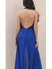 SEQUIN HALTER JUMPSUIT BLUE