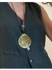 Acrylic brass adjustable necklace