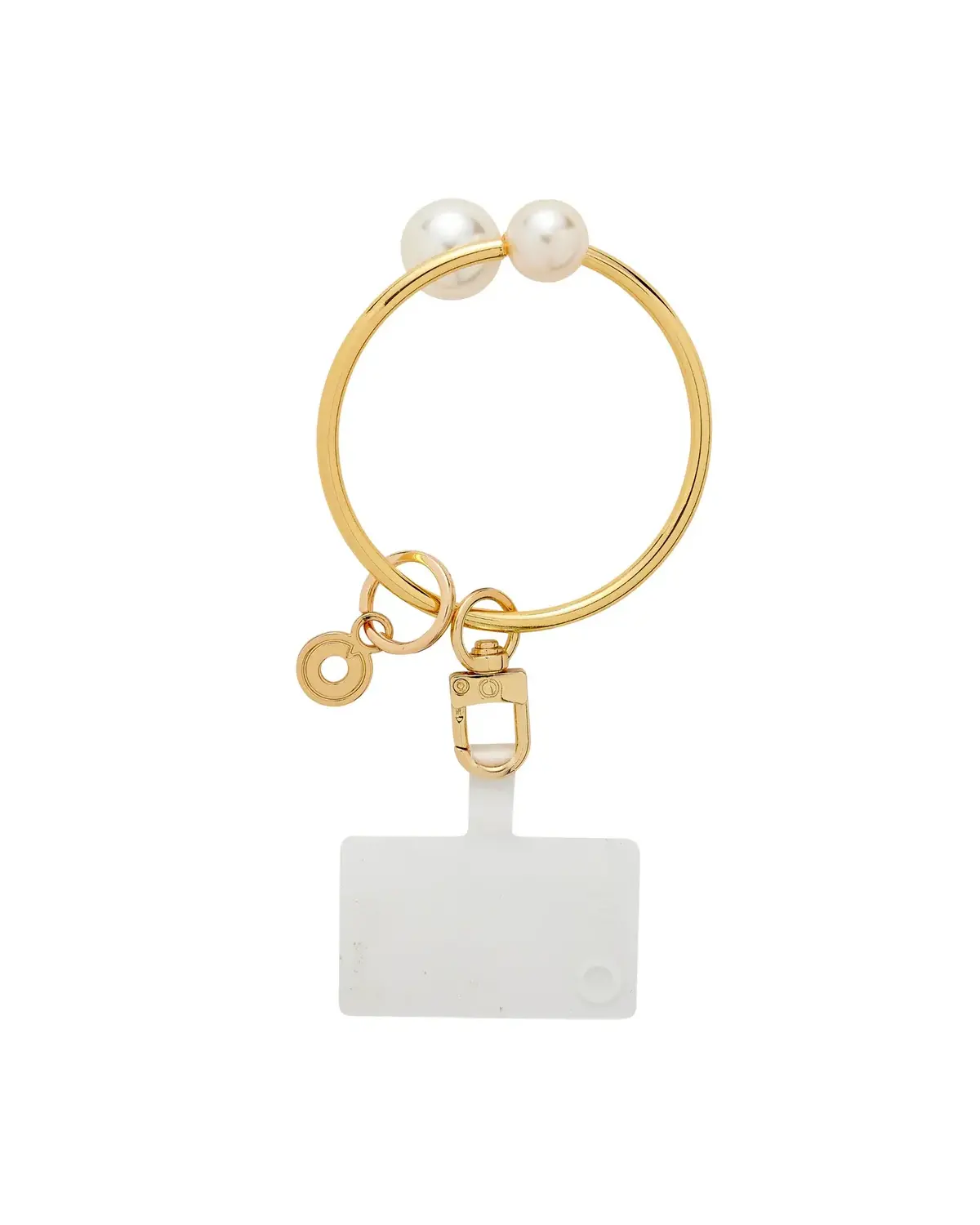 Big O® Phone Bracelet - Gold & Pearl Phone Wristlet
