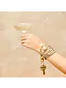 Big O® Phone Bracelet - Gold & Pearl Phone Wristlet