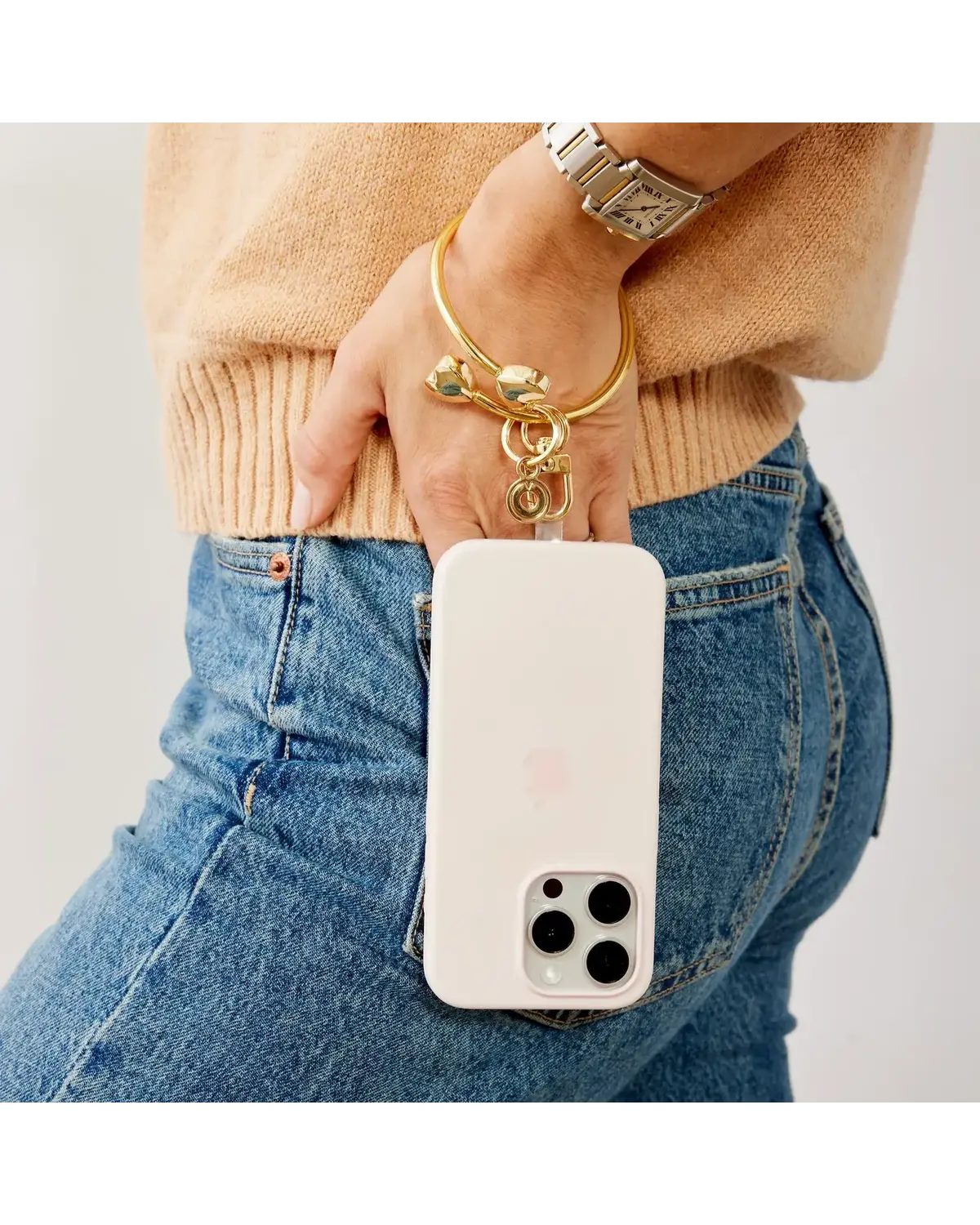 Big O® Phone Bracelet - Silver Heart Phone Wristlet