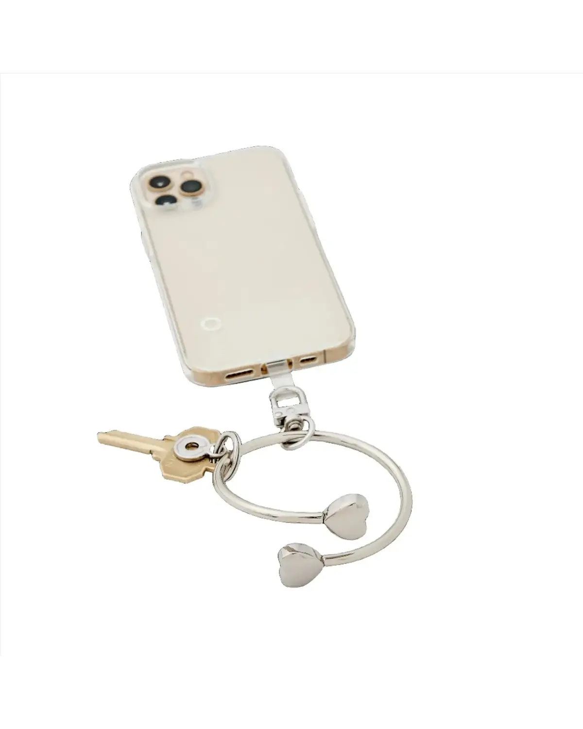 Big O® Phone Bracelet - Silver Heart Phone Wristlet