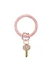 Silicone Big O® Key Ring - Rose Gold Confetti