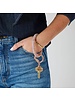 Silicone Big O® Key Ring - Rose Gold Confetti