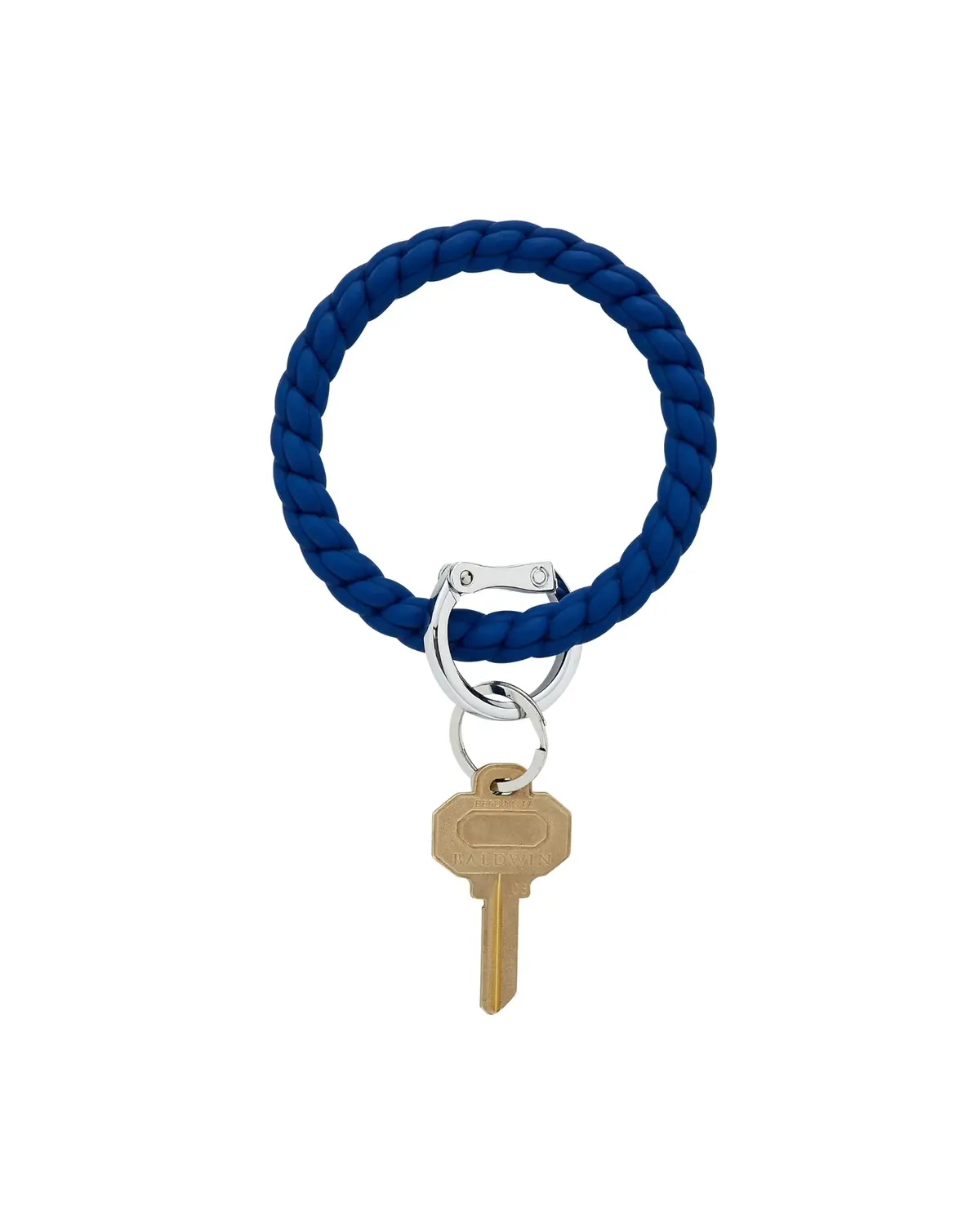 Silicone Big O® Key Ring - Midnight Navy braided