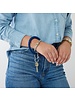 Silicone Big O® Key Ring - Midnight Navy braided