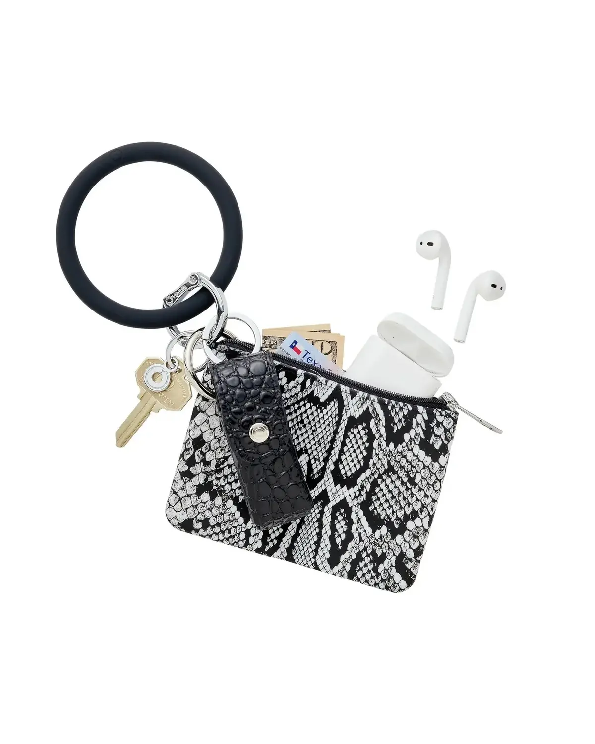 Silicone Big O® Key Ring - Back in Black