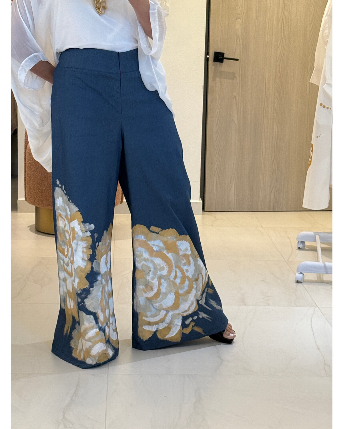 Hand painted palazzo pant by designer