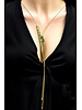 Black diamond crystal necklace