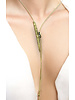Black diamond crystal necklace