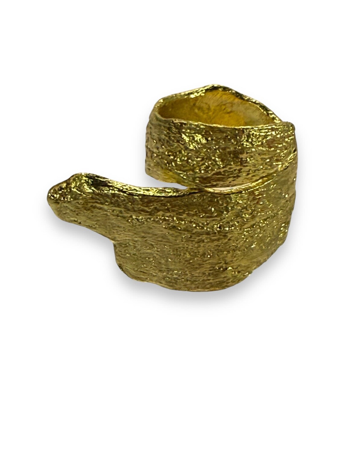 TexturedAdjustable Gold ring