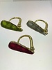 Red and Green Glass Statement Rings