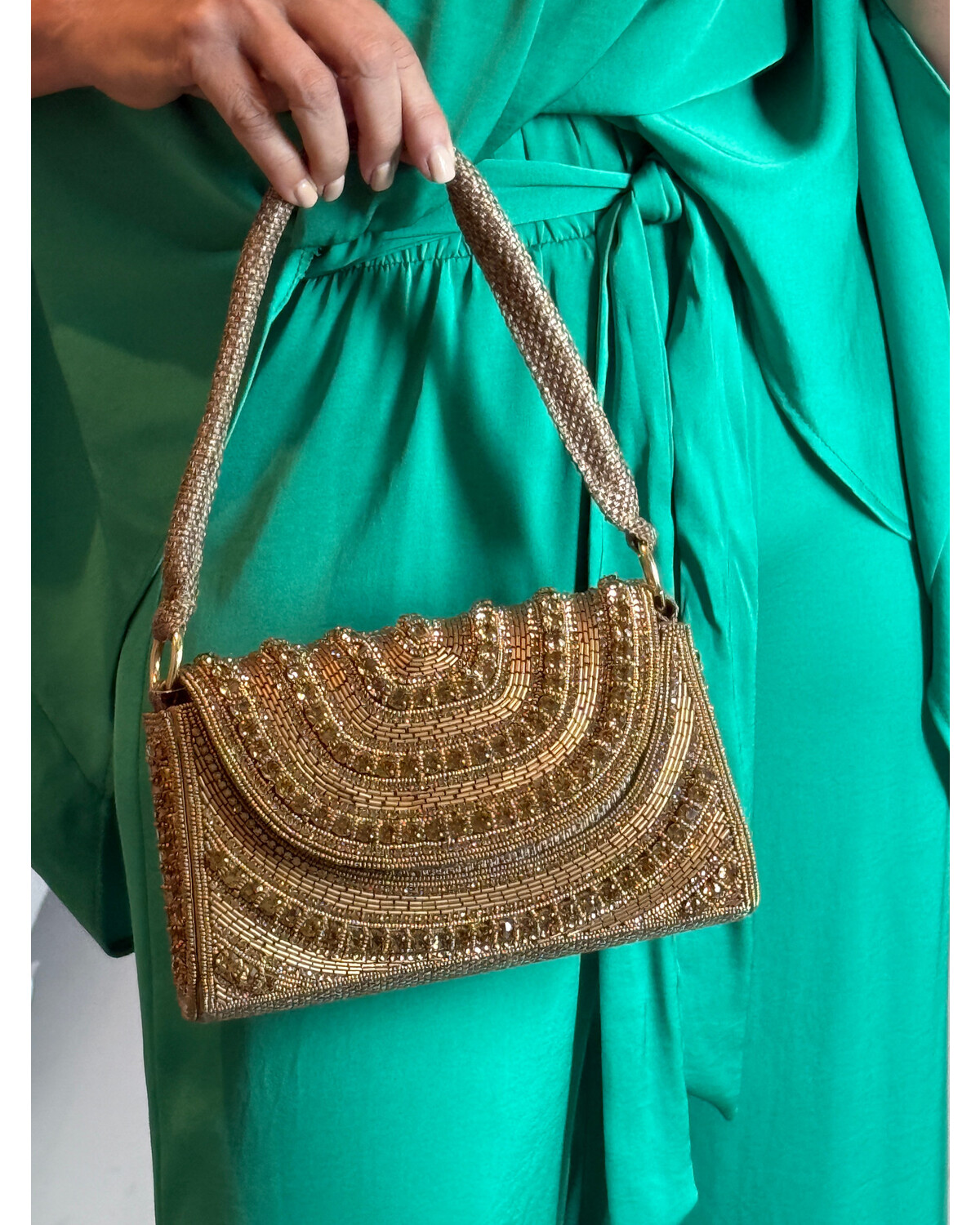 Golden luxe bag