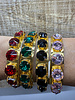 Set of 4 crystals bracelets