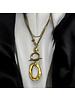 Golden eclipse necklace