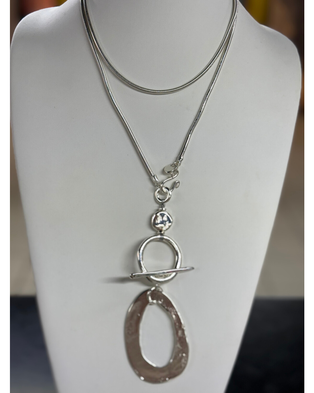 Golden eclipse necklace