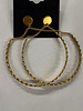 Twist gold hoops