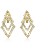 Gold medium-sized earring