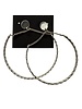 Twist gold hoops SILVER
