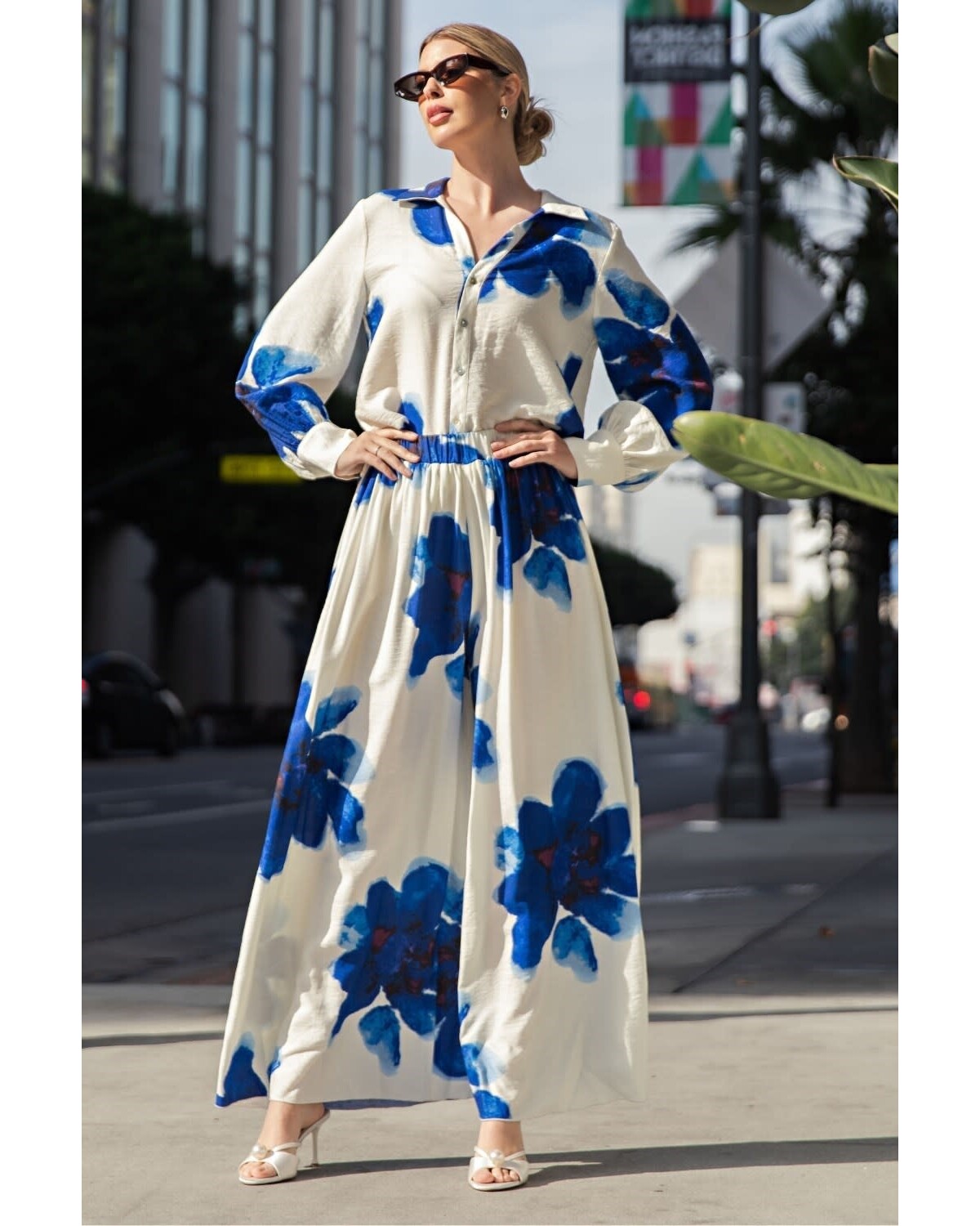 Big Blue Flower Set