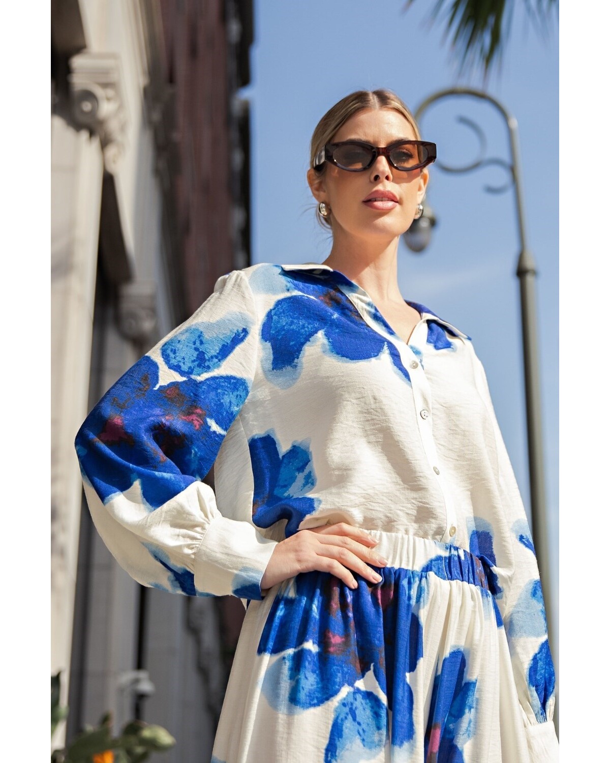 Big Blue Flower Set
