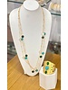 Elegant Multi-Strand Necklace and Statement Cuff Bracelet