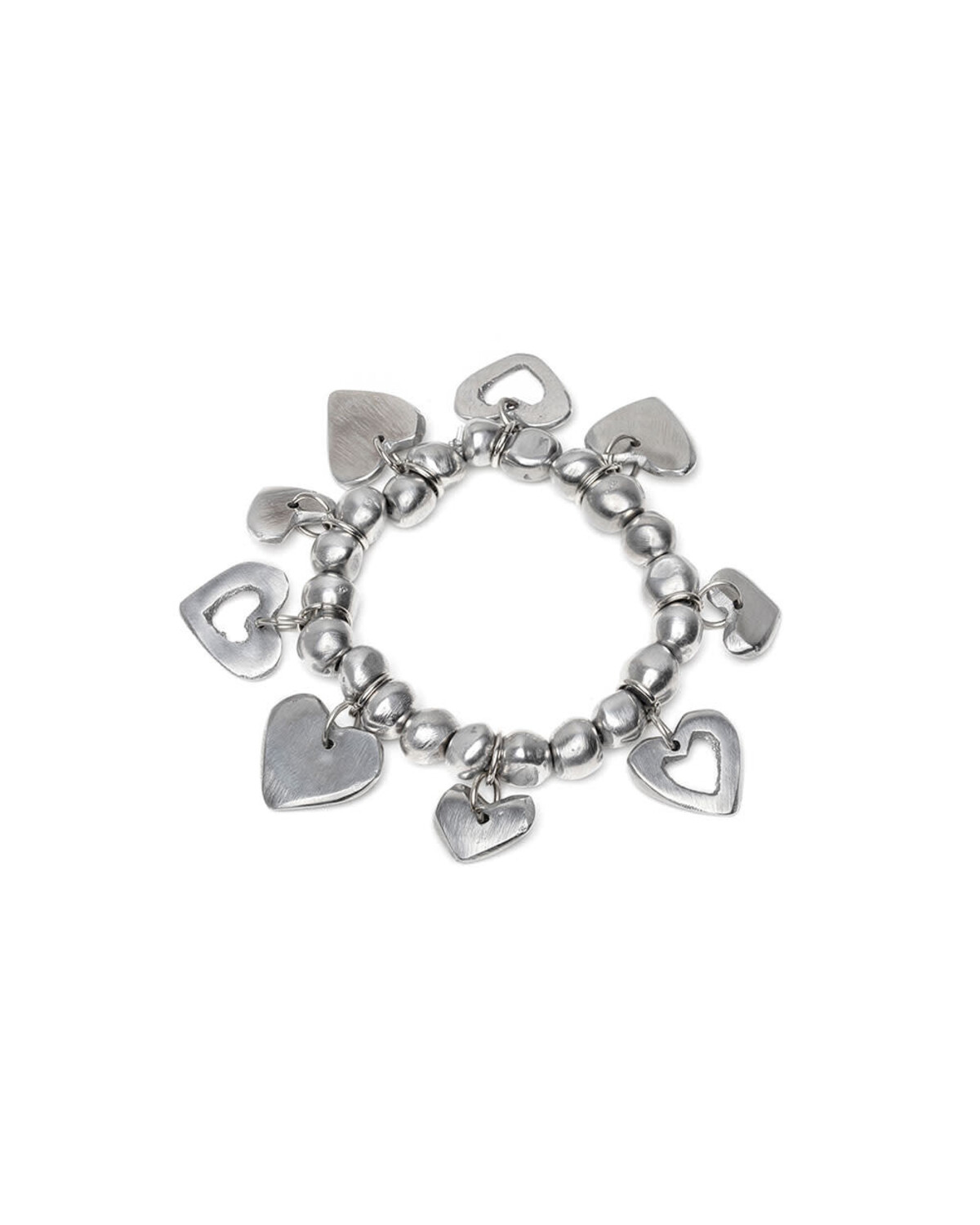 al01144BRACELET ELASTIQUE BOULES MULTICOEURS