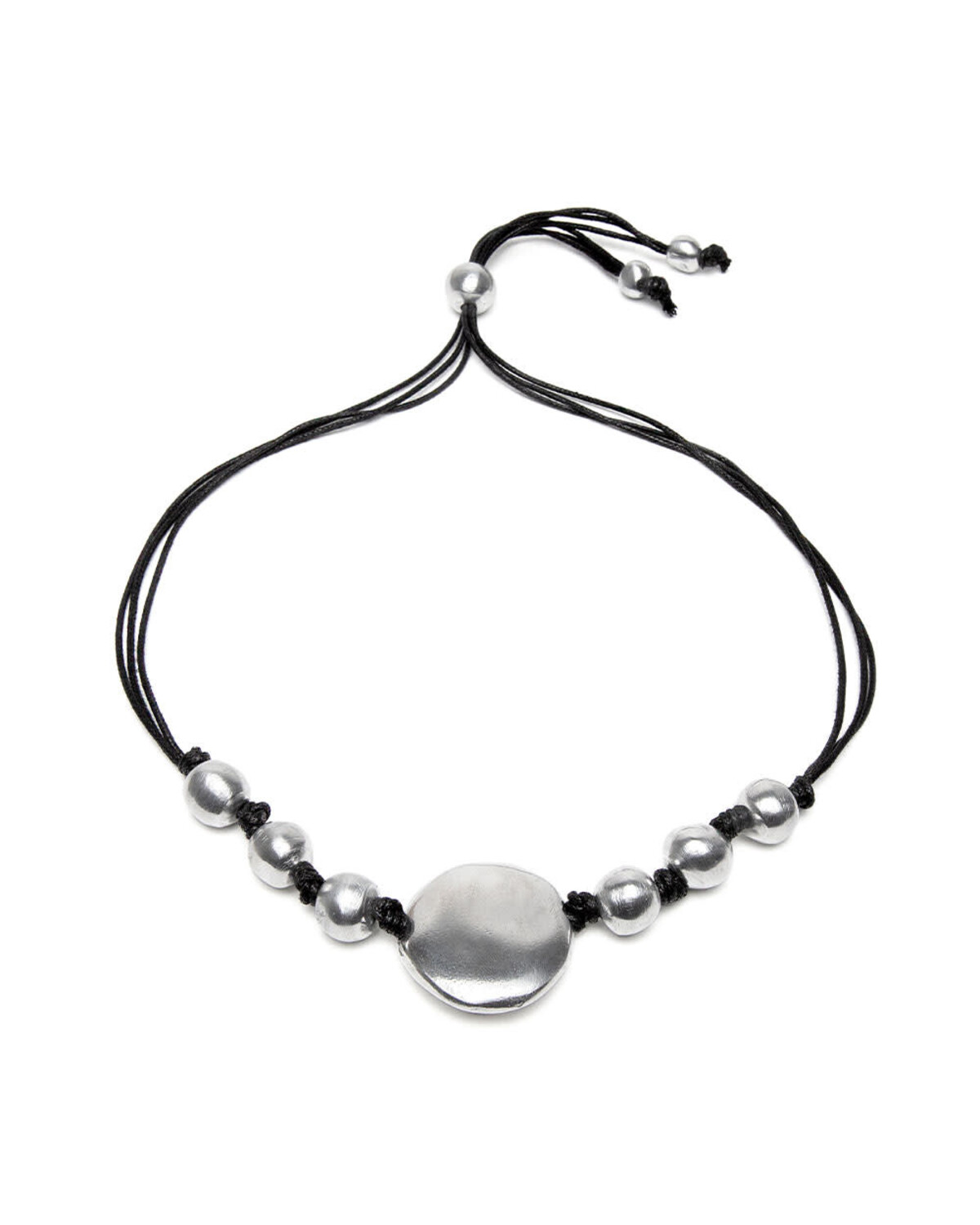al02207 COLLIER COURT BOULES ET RONDE PLAT