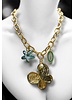 Big flower 4 soles necklace