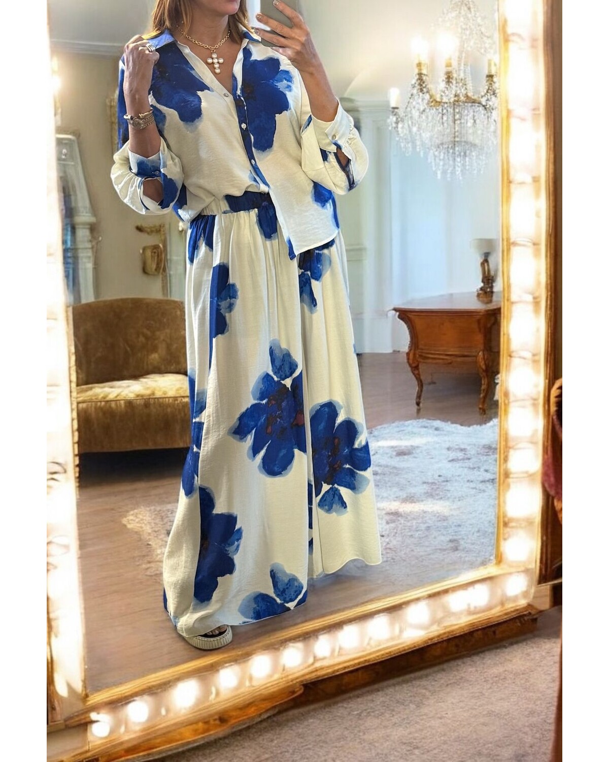 Big Blue Flower Set