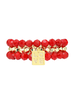 LOVE STACK SET RED/GOLD