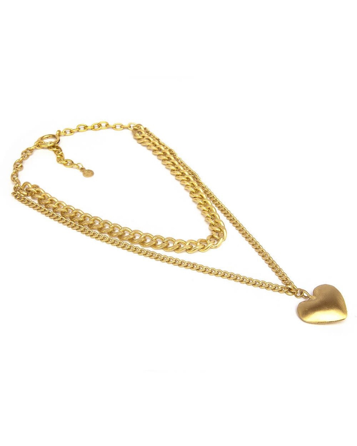 DD04025 / Necklace 2 Chain Heart