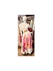 Hand painted linen maxi dress size