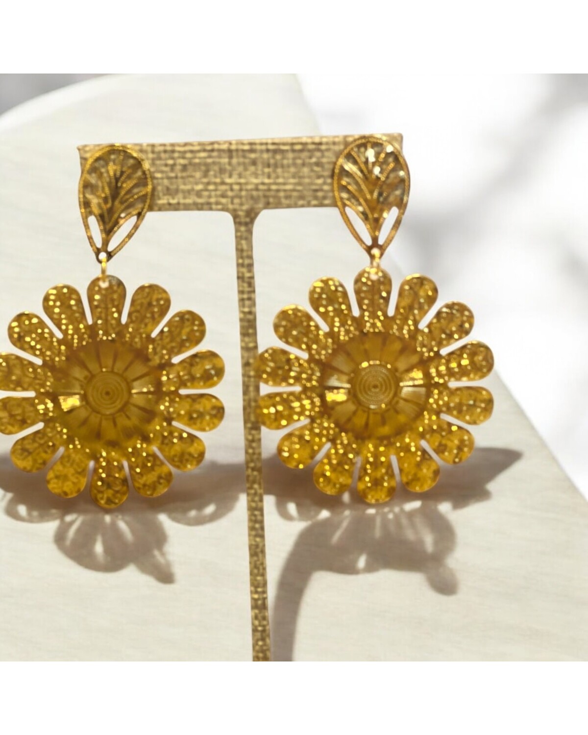 Sunflower earrings