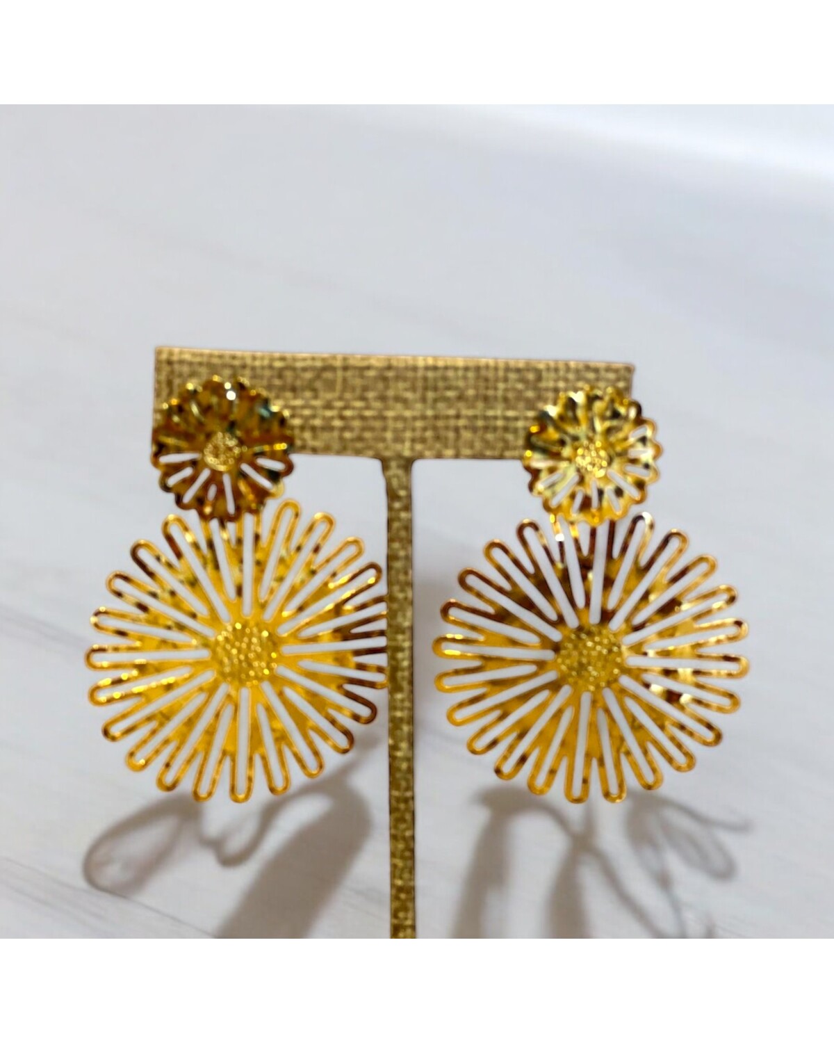 Golden Daisy Earrings