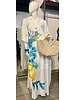 Hand painted linen dress