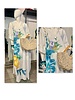 Hand painted linen dress