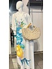 Hand painted linen dress