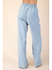 Buttoned Vest Top & Rise Wide Leg Pants