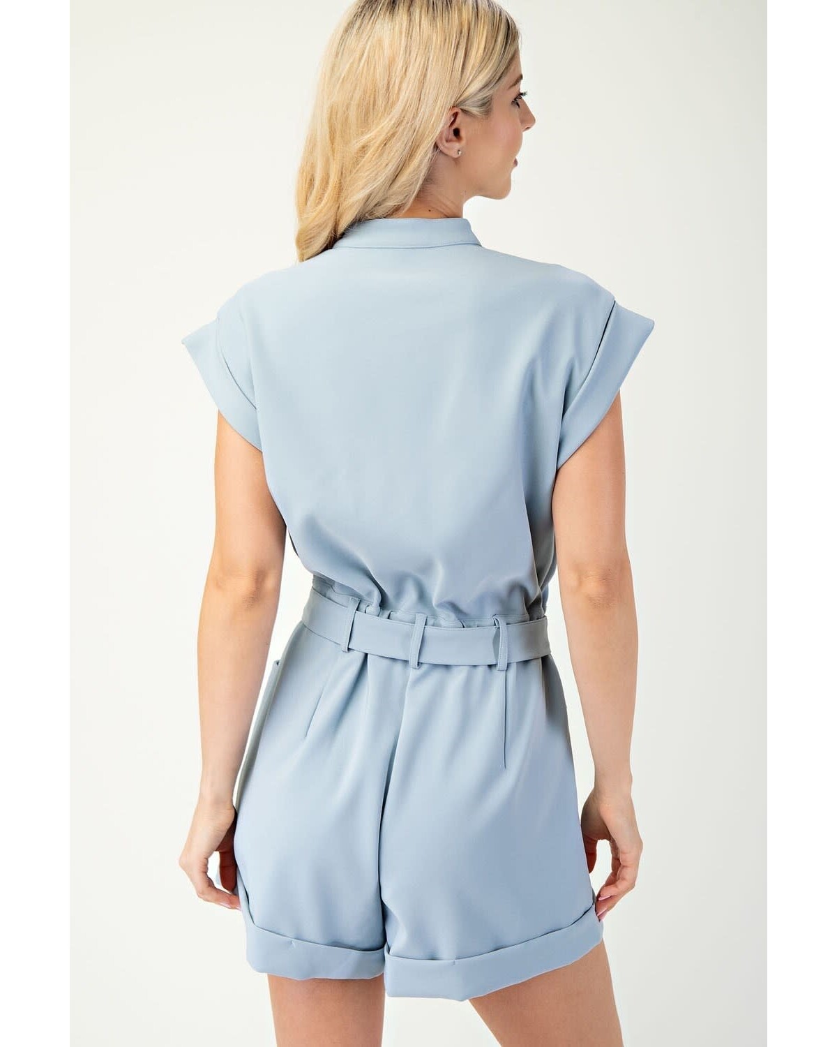 Baby blue romper