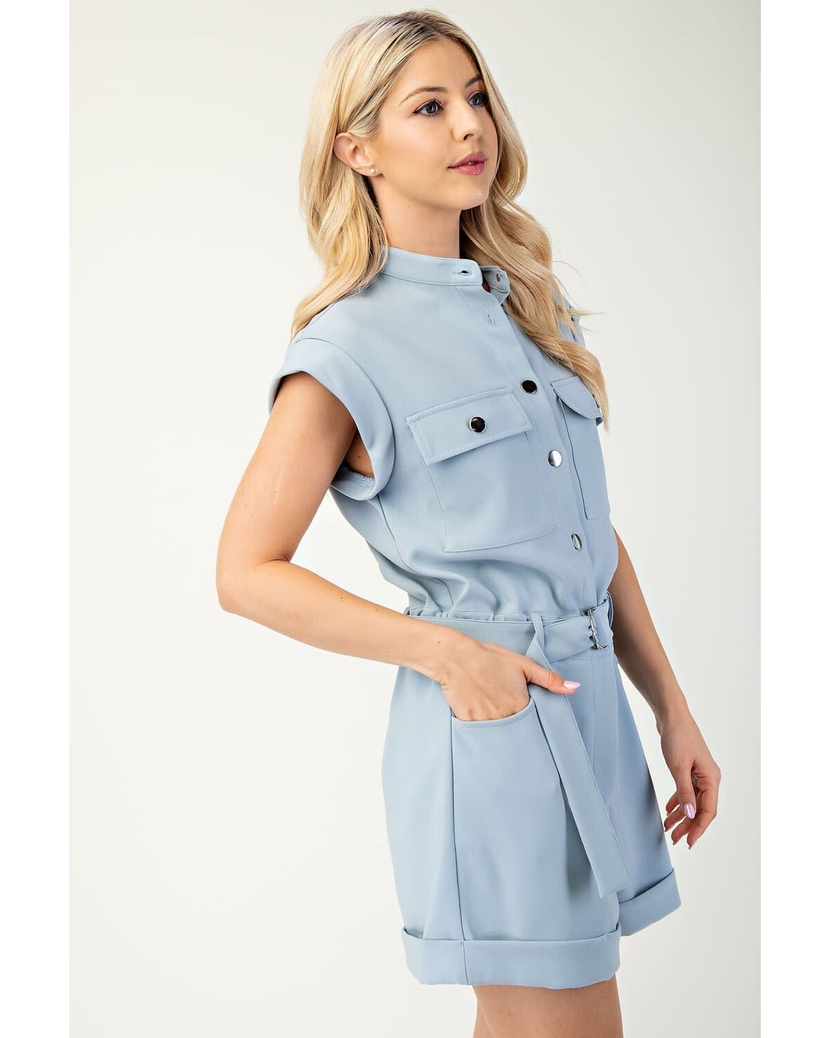 Baby blue romper