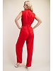 Sleeveless Blazer Jumpsuit