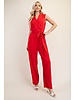 Sleeveless Blazer Jumpsuit