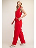Sleeveless Blazer Jumpsuit