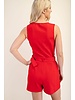 Sleeveless Blazer Jumpsuit