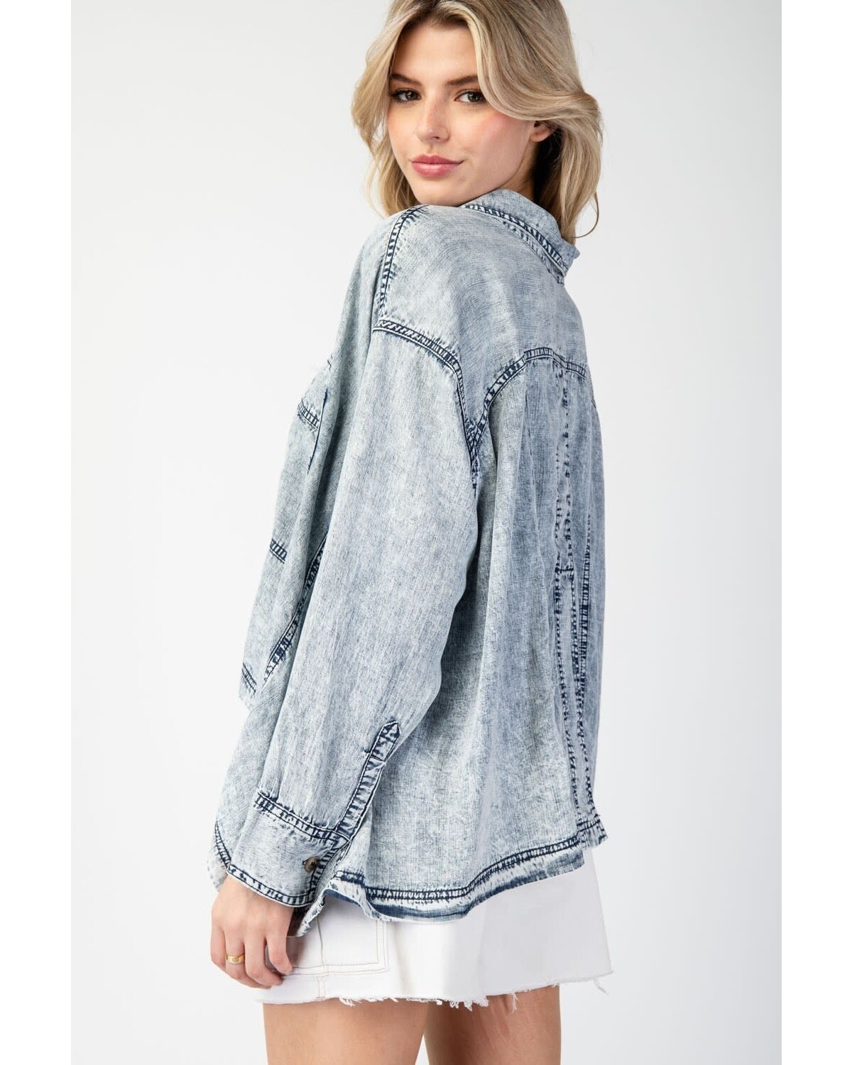 Plus washed jacket