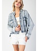 Plus washed jacket