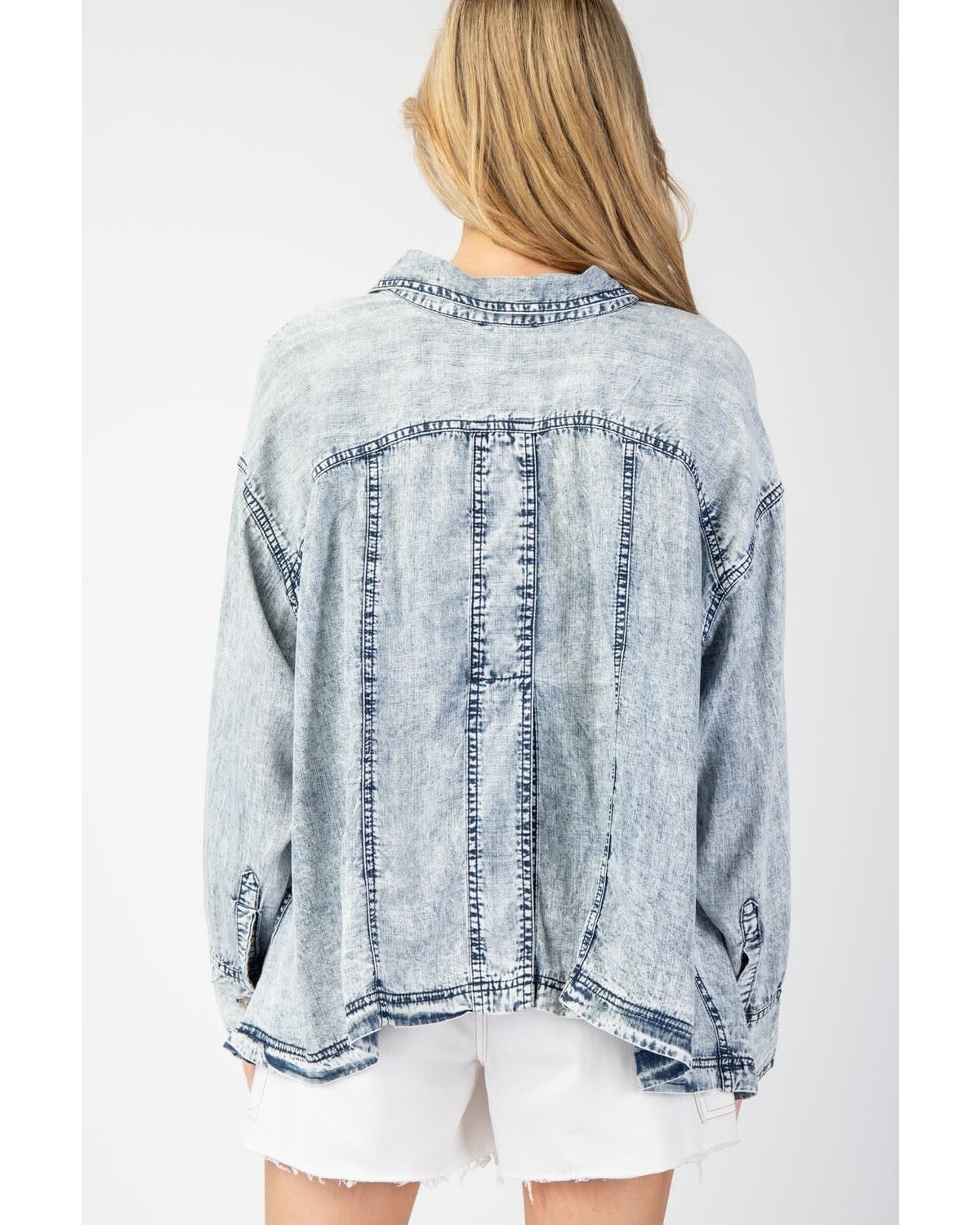 Plus washed jacket