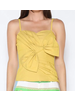 Front Bow-Tie Smoked Back Bustier Top