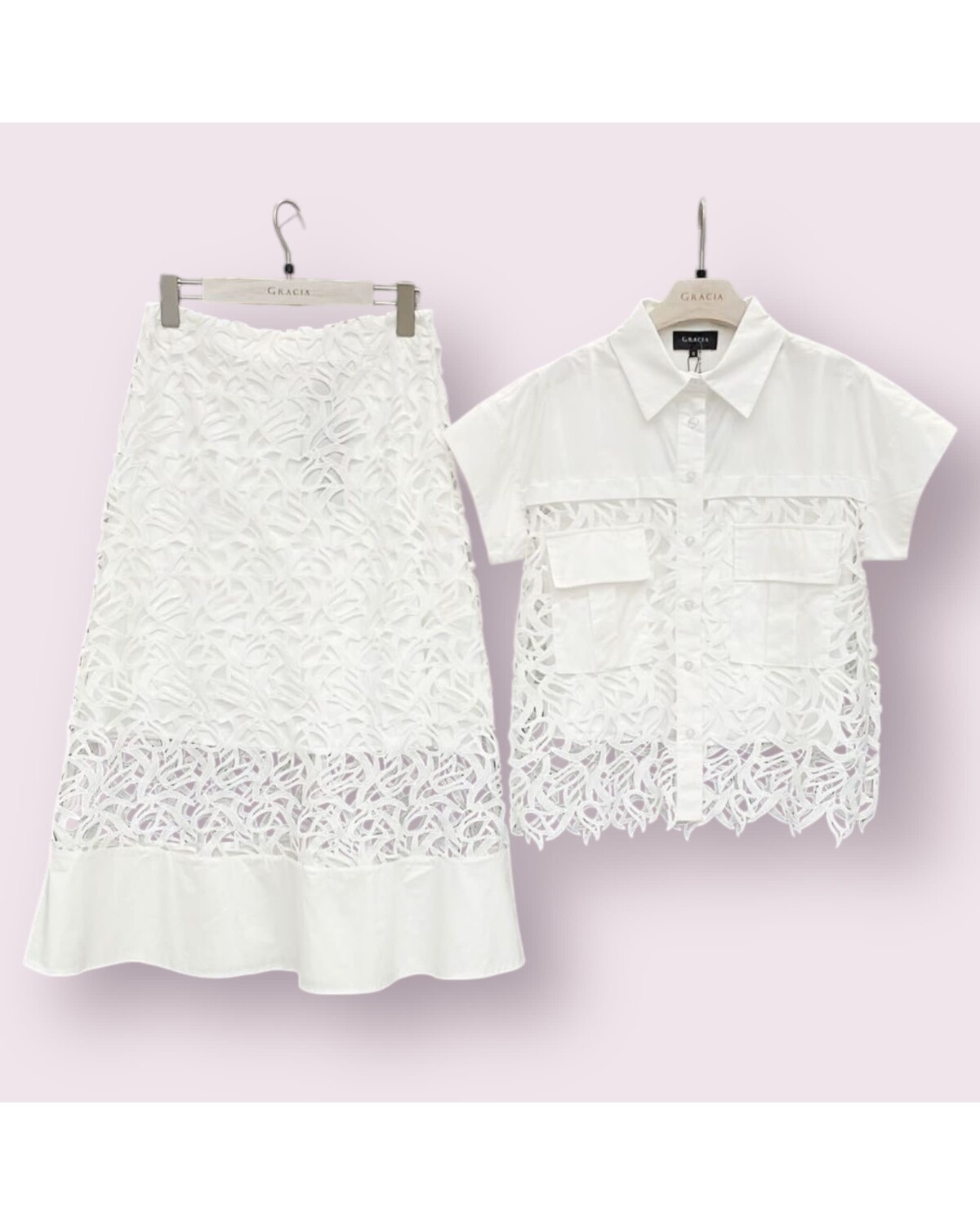 Lace embroidered by Gracia